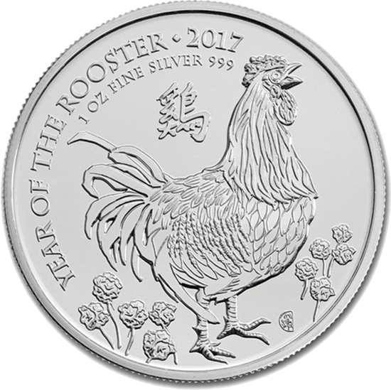 Picture of 2017 1oz Silver UK Lunar I 'Year of the Rooster'