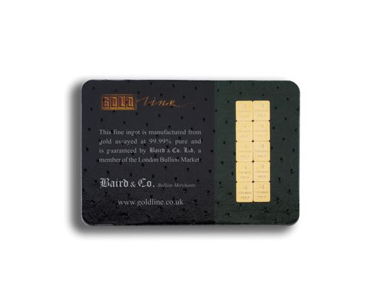 Picture of Baird 10x 1g Gold Bar