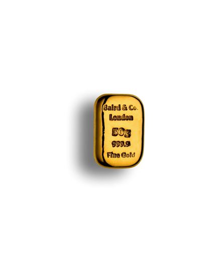 Picture of Baird 50g Cast Gold Bar