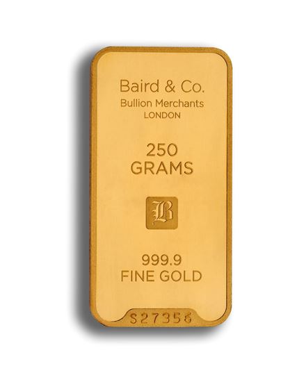 Picture of Baird 250g Gold Bar