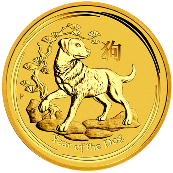 Picture of 2018 1oz 24k Gold Australian 'Year Of The Dog'