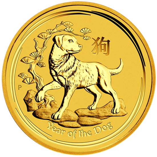 Picture of 2018 1/2oz 24k Gold Australian 'Year Of The Dog'