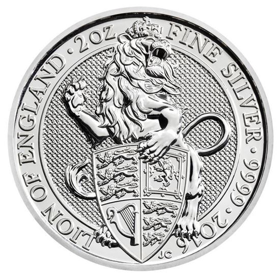 Picture of 2016 2oz Silver UK Queens Beast 'Lion'