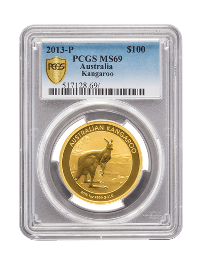 Picture of PCGS 2013 1oz Gold Australian Kangaroo MS69